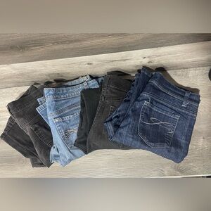 Style & Co Women's Jeans Staigt leg/Boot Cut/ Tummy Control  Size 8p, Lot Of 4